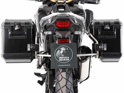 sada bočních kufrů včetně montážní sady HEPCO&BECKER XPLORER černé HONDA CRF 1100L AFRICA TWIN ADVENTURE SPORTS (2020-)