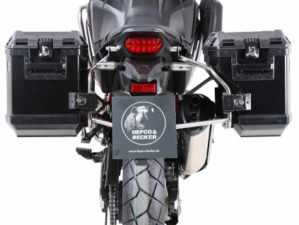 sada bočních kufrů včetně montážní sady HEPCO&BECKER XPLORER černé pro HONDA CRF 1100 L AFRICA TWIN (2019-)
