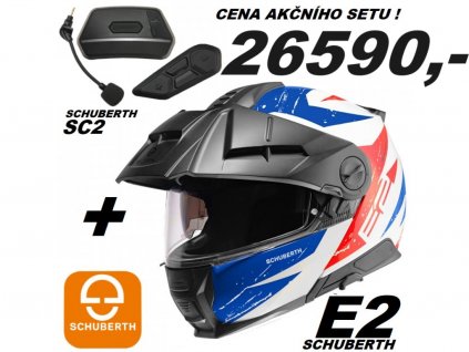 Schuberth C5 černá helma přilba integralní, vyklopná,modulární, motorkářská helma na motorku v akci s intercomem interkomem ,výhodná sada, turistická adventure helma,česká tricolora , hp packet