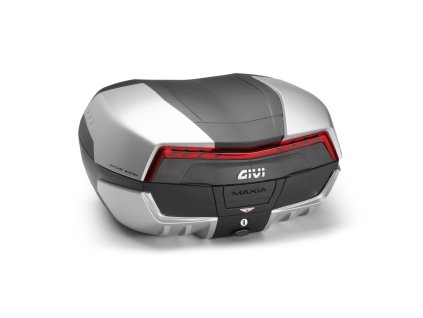 v58n kufr givi maxia 5 cerno stribrny lakovany monokey cervena optika objem 58 ltr