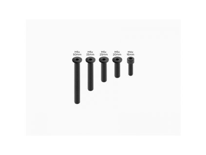 quad lock sada nahradnich cernenych sroubu k drzakum telefonu pro qlp rss pro bk
