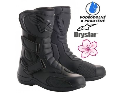 dámské moto boty ALPINESTARS RADON DRYSTAR černé