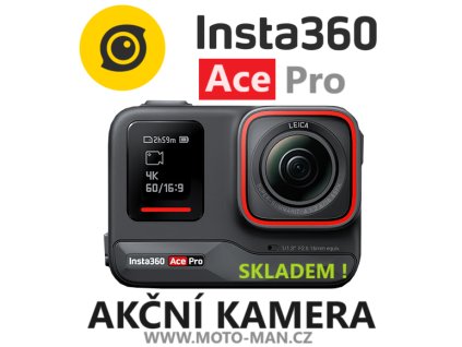 INSTA360 ACE PRO akční kamera na motorku , odolná kamera , outdorová kamera , nejlepší akční kamera své třídy s 8k obrazem.