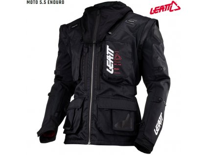 panska enduro bunda leatt moto 5 5 enduro jacket black 2023