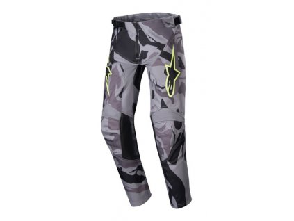 kalhoty racer tactical alpinestars detske seda camo zluta fluo cerna 2024 i606724