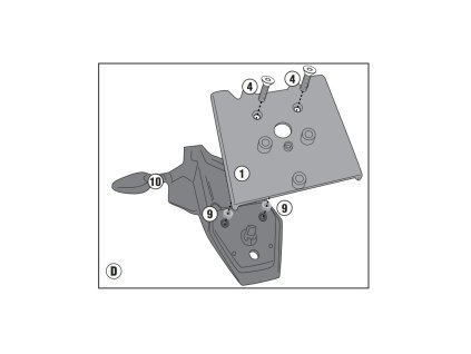 sada GIVI 6421KIT pro samostatnou montáž nosiče PLO6421MK/CAM bez Monoracku pro Triumph Tiger Sport 660