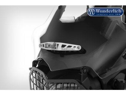 držák kamery na čelní plexisklo WUNDERLICH stříbrné pro BMW F 750/850/900 GS (18-)