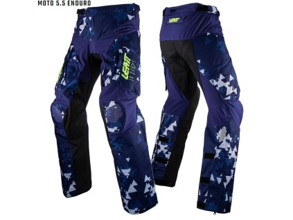 enduro kalhoty leatt moto 5 5 enduro pant blue 2023