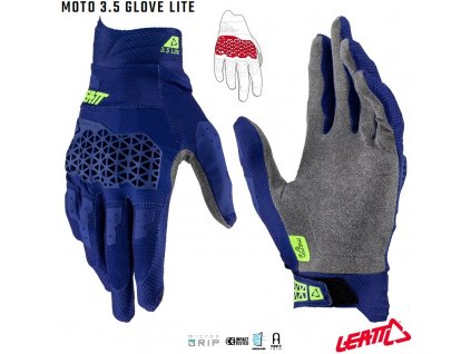 rukavice leatt moto 3 5 lite glove blue 2023