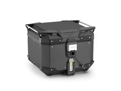 černý horní kufr GIVI OBKEV42B Trekker Outback EVO hliníkový (Monokey topcase), bez zámku, 42 l