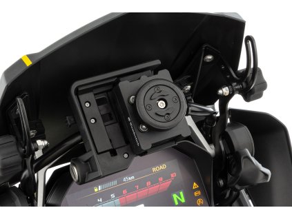 nabíjecí držák telefonu SPC+ do základny BMW Navigator čí Garmin Zumo s antivibrační modulem SP Connect Wunderlich USB charging box Antivibration