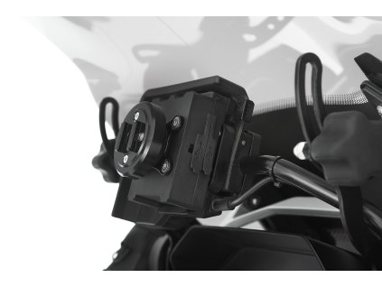 nabíjecí držák telefonu SPC do základny BMW Navigator čí Garmin Zumo s antivibrační modulem SP Connect Wunderlich USB charging box Antivibration