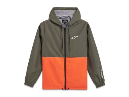 bunda speeded windbreaker alpinestars zelena oranzova i626148