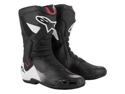 boty smx 6 3 alpinestars cerna bila cervena 2025 i629570