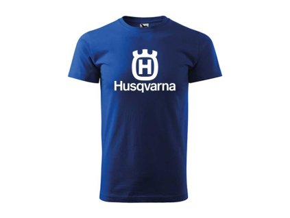 vyr 321Panske Tricko Motorkarske moto HUSQVARNA 001 modre tricko pre motorkara darcek tricko na motorku s logom husqvarna husquarna 07