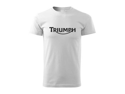 vyrp12 363Panske Tricko Motorkarske moto TRIUMPH 001 biele tricko pre motorkara darcek tricko na motorku s logom triumph triumf speed triple street triple tiger rocket 01