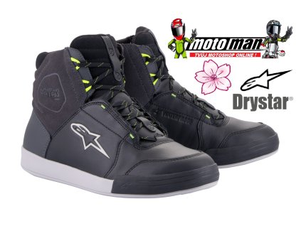 boty chrome drystar alpinestars cerna tmave seda zluta fluo 2025 i622998 kopie