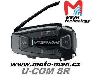 INTERCOM u com 8r INOVOVANÁ VERZE 2025 SINGLE PACK intercom interkom na motorku