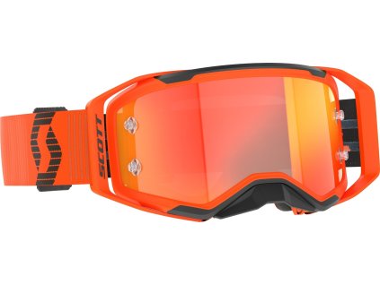 MX brýle SCOTT PROSPECT 2.0, oranžové/černé - oranžové chromové plexi