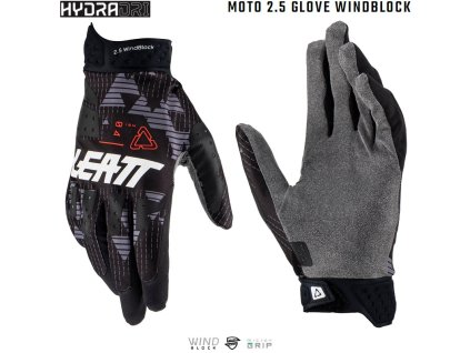 zateplene rukavice leatt moto 2 5 windblock glove black 602304085