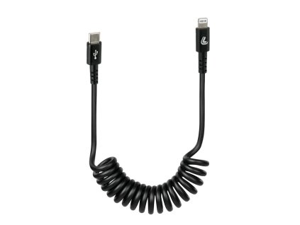 nabíjecí kabel USB-C na Lightning LAMPA černý vinutý