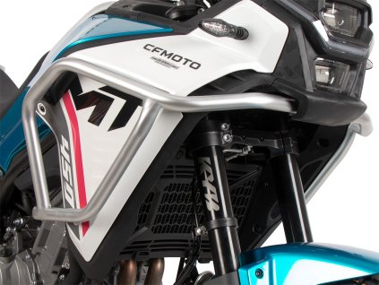 ochranný rám horní HEPCO&BECKER stříbrný pro CF Moto 450 MT (2024-)