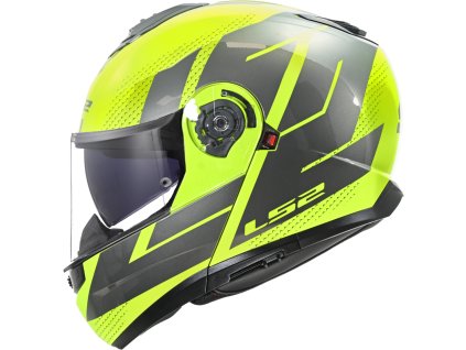 moto přilba LS2 FF908 STROBE II CODE H-V YELLOW GREY