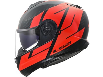 moto přilba LS2 FF908 STROBE II CODE MATT BLACK RED
