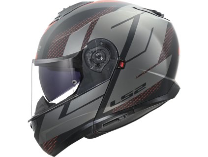 moto přilba LS2 FF908 STROBE II CODE MATT BLACK GREY
