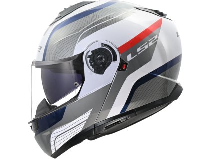 moto přilba LS2 FF908 STROBE II MONZA WHITE BLUE RED