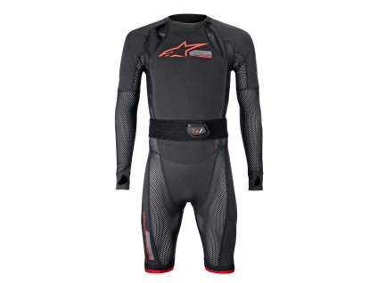 VYSTAVENÁ airbagová vesta ALPINESTARS TECH-AIR®10 RACE system, černá/červená/šedá