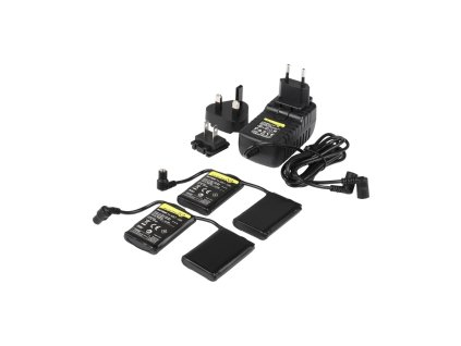 baterie pro vyhřívané rukavice a ponožky MACNA 7.4V 3A, sada 2 ks s nabíječkou