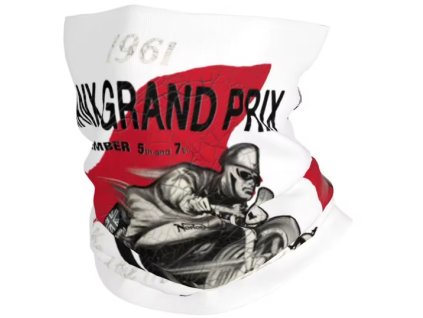 nákrčník MANX GRAND PRIX, bílý