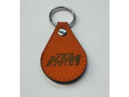 kožená klíčenka KTM, oranžová