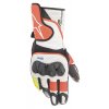 moto rukavice ALPINESTARS SP2 V3, bílá/červená fluo/černá