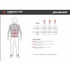 SHIMA POWERHEAT VEST inner layer SIZE CHART