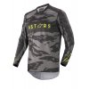 MX dres ALPINESTARS RACER TACTICAL, černá/šedá maskáčová/žlutá fluo