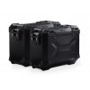 sada bočních kufrů s montáží SW-MOTECH TRAX ADV černé 45/37l pro BMW R 1200 GS (04-12)/1200 GS ADV