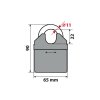 eng pl 90631 C Lock 200 hardened steel chain lock 200 cm 9857 2