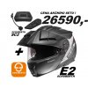 bílo černá Schuberth C5 černá helma přilba integralní, vyklopná,modulární, motorkářská helma na motorku v akci s intercomem interkomem ,výhodná sada, turistická adventure helma,
