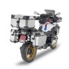 boční hliníkový kufr pravý s výřezem GIVI Trekker Outback EVO OBKES33AR stříbrný 33l