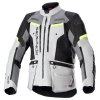 bunda bogota pro drystar alpinestars seda tmave seda cerna zluta fluo 2023 i577012