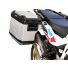 sada bočních kufrů s montáží HEPCO&BECKER Xplorer stříbrné pro HONDA CRF 1100L AFRICA TWIN ADVENTURE SPORTS (2024-)
