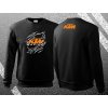 vyr 414Motorkarska moto mikina 029 KTM cierna mikina pre motorkara darcek mikina bez kapucne bunda mikina na motorku s logom ktm ripped potrhane 01