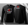 vyr 424Motorkarska moto mikina 039 SUZUKI cierna mikina pre motorkara darcek mikina bez kapucne bunda mikina na motorku s logom suzuki ripped potrhane 01