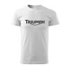 vyrp12 363Panske Tricko Motorkarske moto TRIUMPH 001 biele tricko pre motorkara darcek tricko na motorku s logom triumph triumf speed triple street triple tiger rocket 01