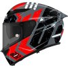 SUOMY STELLAR2 ENTROPY GREY RED FLUO DI SX