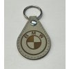 kožená klíčenka BMW, šedá