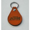 kožená klíčenka KTM, oranžová