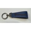 kožená klíčenka řemínek Husqvarna, modrá